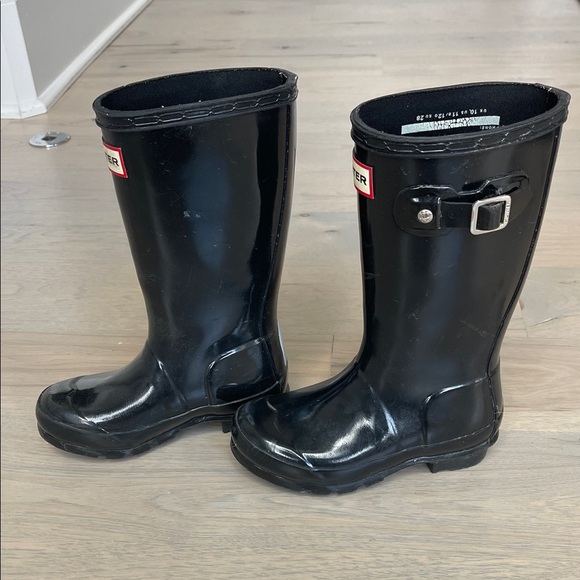 Hunter Glossy Black Waterproof Boots - Picture 2 of 5